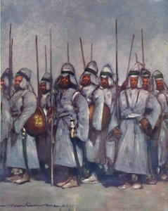 キセンガルのキルトの兵士、1903 作： Mortimer Ludington Menpes