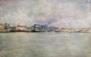 シャレントンの汽船 作： Mortimer Ludington Menpes