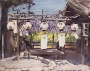 太陽と提灯 作： Mortimer Ludington Menpes