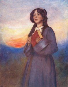 世界の子供たちアメリカン、サンセット（カラーリトグラフ） 作： Mortimer Ludington Menpes