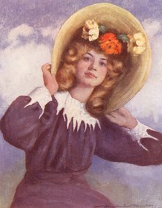 世界の子供たちオーストラリア、南の子供（カラーリトグラフ） 作： Mortimer Ludington Menpes