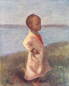 世界の子供たちビルマの子どもたち（カラーリトグラフ） 作： Mortimer Ludington Menpes
