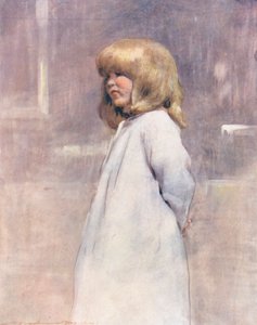世界の子供たち英語、ベッドへ行く（カラーリトグラフ） 作： Mortimer Ludington Menpes