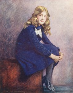 世界の子供たち英語、スウィート・イノセンス（カラーリトグラフ） 作： Mortimer Ludington Menpes