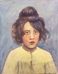 世界の子供たちイタリア、フィアンメッタ（カラーリトグラフ） 作： Mortimer Ludington Menpes