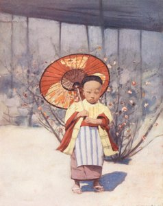 世界の子供たち新しい同盟国、日本（カラーリトグラフ） 作： Mortimer Ludington Menpes
