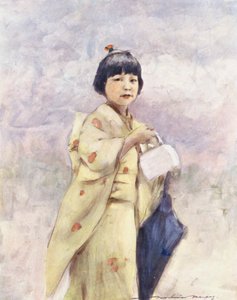 世界の子供たち日本人、アウト・ショッピング（カラーリトグラフ）