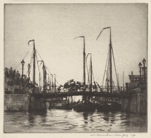 橋、ロッテルダム (Chioggia: 漁船)