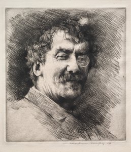 ジェームズ・マクニール・ウィスラー。 作： Mortimer Menpes