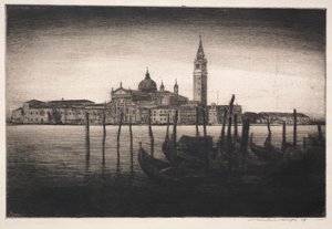 サンジョルジョマッジョーレ、1910年。 作： Mortimer Menpes