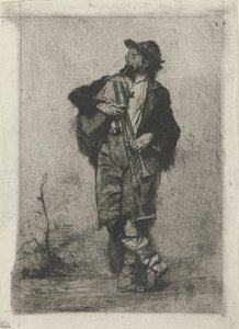 バグパイプ奏者 作： Mosè di Giosuè Bianchi