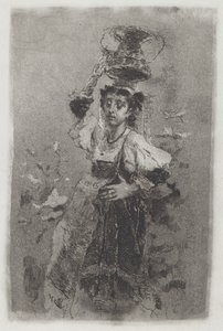カンパーニャの農民の女性 [Ciociara] 作： Mose Bianchi