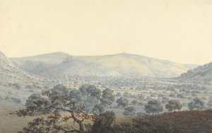 Vista distante de Llandrillo 作： Moses Griffith