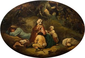 風景の中のジプシー、1804年。