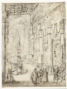 オーストリア皇帝マティアスのカタファルク 作： Moses Ter Borch