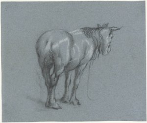 後ろから右に馬の研究 立ち仕事馬 (シリーズタイトル) 作： Moses Ter Borch
