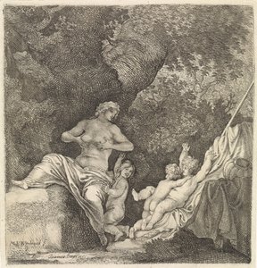 3 人の子供を持つ女性 作： Moyses van Wtenbrouck