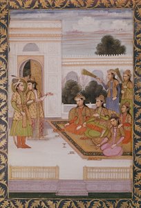 ヨセフはポティファルスの妻であるズレイカによってミズルの妻に贈られ、ジャミ（1414-92）c.1780によって人気のあるペルシャの詩ユスフとズライカのエピソードを紹介しました。 作： Mughal School