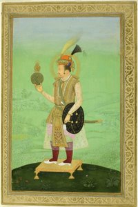 ジャハンギール皇帝の肖像、1800年頃 作： Mughal School