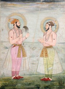 ダラシコー王子とスライマンシコーニンベート王子の肖像、1665年頃 作： Mughal School