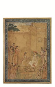 ゼナナのジャハーンギール皇帝 作： Mughal School
