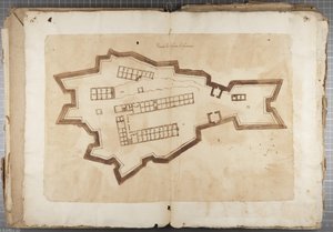 ウルビーノなどのムティオオディによるドローイングのポートフォリオ-ポートオブフェンテス、1635〜40年頃（製本された紙にペンとインク）