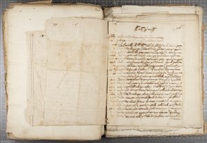 ウルビーノなどのムティオオディによるドローイングのポートフォリオ、p116、c.1635-40（製本されたボリュームの紙にペンとインク） 作： Muzio Oddi