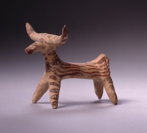 ブル、紀元前1400年から1100年頃（テラコッタ） 作： Mycenaean