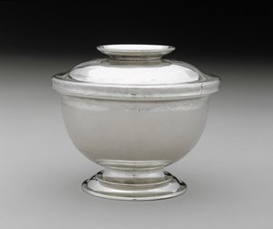 シュガーディッシュ、c。 1745-1775（シルバー） 作： Myer Myers