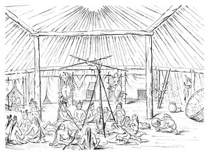 ティーピーの内部、1841年。