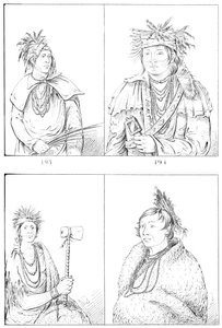 ピオリアとピアンカショー、1841年。 作： Myers and Co