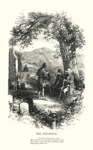 ウィリアム・ワーズワースエクスカージョン」（エングレービング 作： Myles Birket (after) Foster