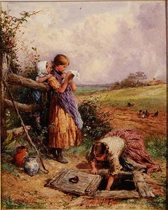 アット・ザ・ウェル 作： Myles Birket Foster