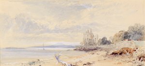 バーンボーグル城、フォース湾 作： Myles Birket Foster