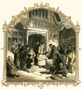 クリスマスのチャリティー 作： Myles Birket Foster
