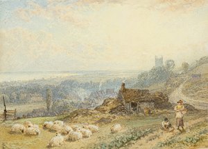 ハイス（水彩） 作： Myles Birket Foster