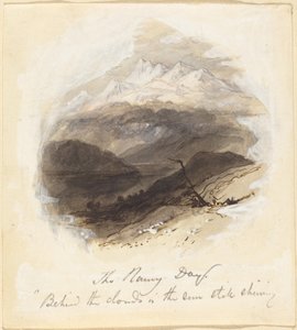 ロングフェローの「雨の日」の挿絵 作： Myles Birket Foster