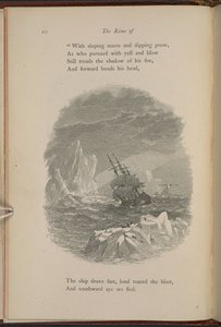 サミュエル・テイラー・コールリッジ作「The Rime of the Ancient Mariner」の10ページのイラスト 作： Myles Birket Foster