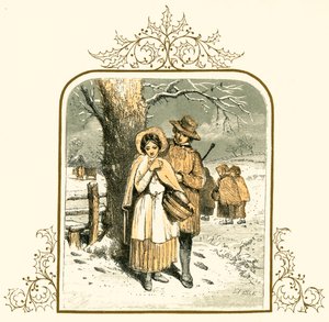 雪の中での愛 作： Myles Birket Foster