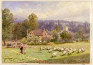 ミルトンコテージアットチャルフォントセントジャイルズ、バックス（ボディカラー） 作： Myles Birket Foster