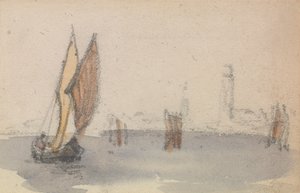 Um de um grupo de três estudos sobre a Lagoa de Veneza 作： Myles Birket Foster