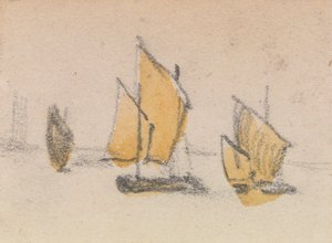 ベネチアン ラグーンに関する 3 つの研究グループの 1 つ 作： Myles Birket Foster