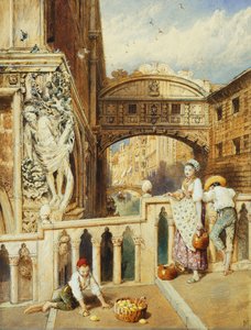 ため息橋、ヴェネツィア、 作： Myles Birket Foster