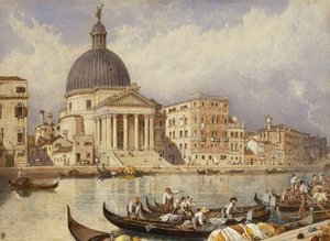 サンシモーネ教会とサングイダ 作： Myles Birket Foster
