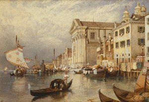 サンタマリアデルロサリオ教会またはジェスアティ教会（ヴェネツィア） 作： Myles Birket Foster