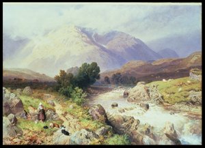 アーガイル近くの高原 作： Myles Birket Foster