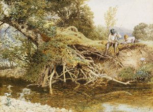 若いアングラー、 作： Myles Birket Foster