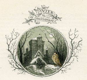 ウィリアム・シェイクスピアの「冬 作： Myles Birket Foster