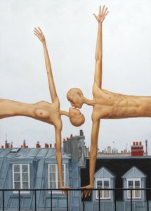 パリの屋上でのキス 作： 