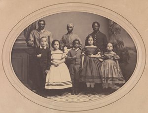1863 年 12 月、ジョージ H. バンクス大佐によってルイジアナ州から連れてこられた解放された奴隷。 作： Myron H. Kimball